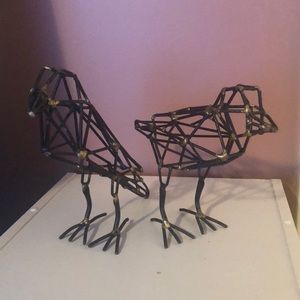 Pair of Metal Birds